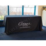 Black Embroidered Tablecloth