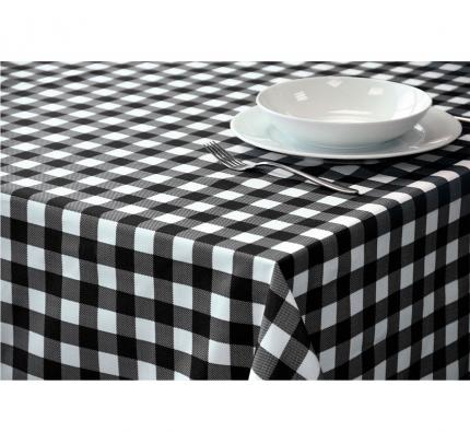 Black Gingham Tablecloth